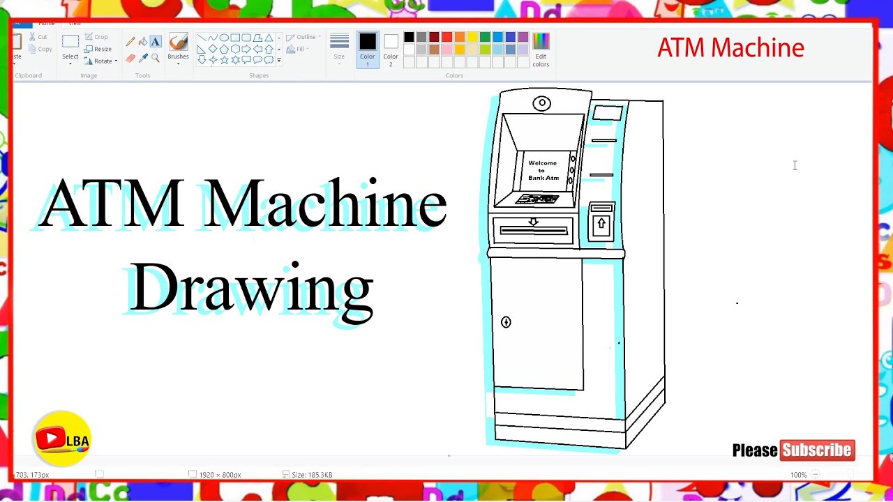 ATM (Automated Teller Machine) | Drawing Video | LearnByArts