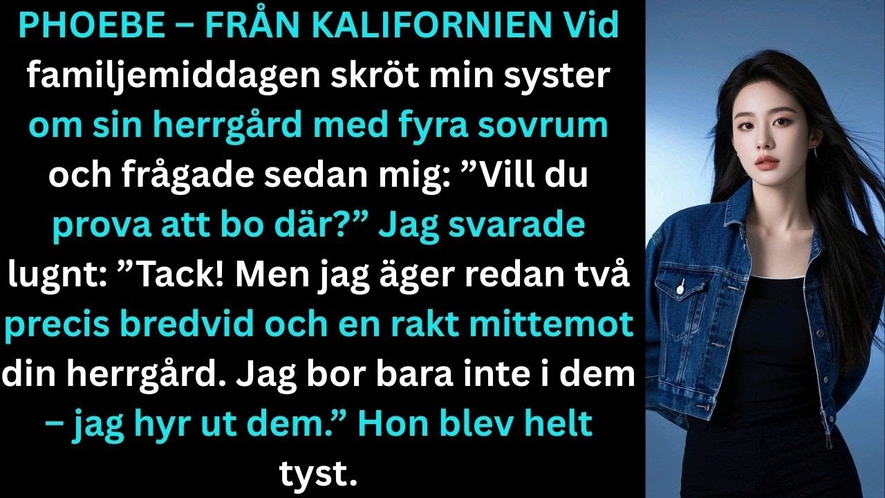 Vid familjemiddagen skröt min syster om sitt fyrarumshus – och sedan frågade hon mig…