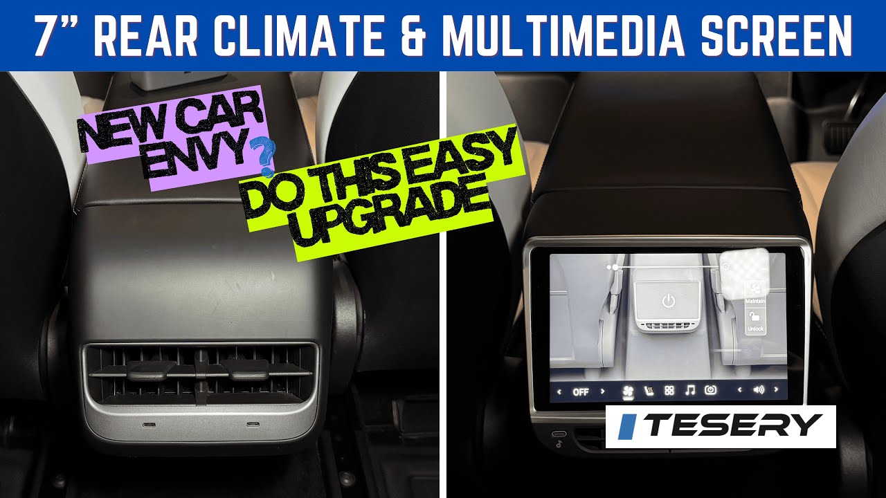 Tesery Rear Entertainment Screen for Tesla Model 3/Y