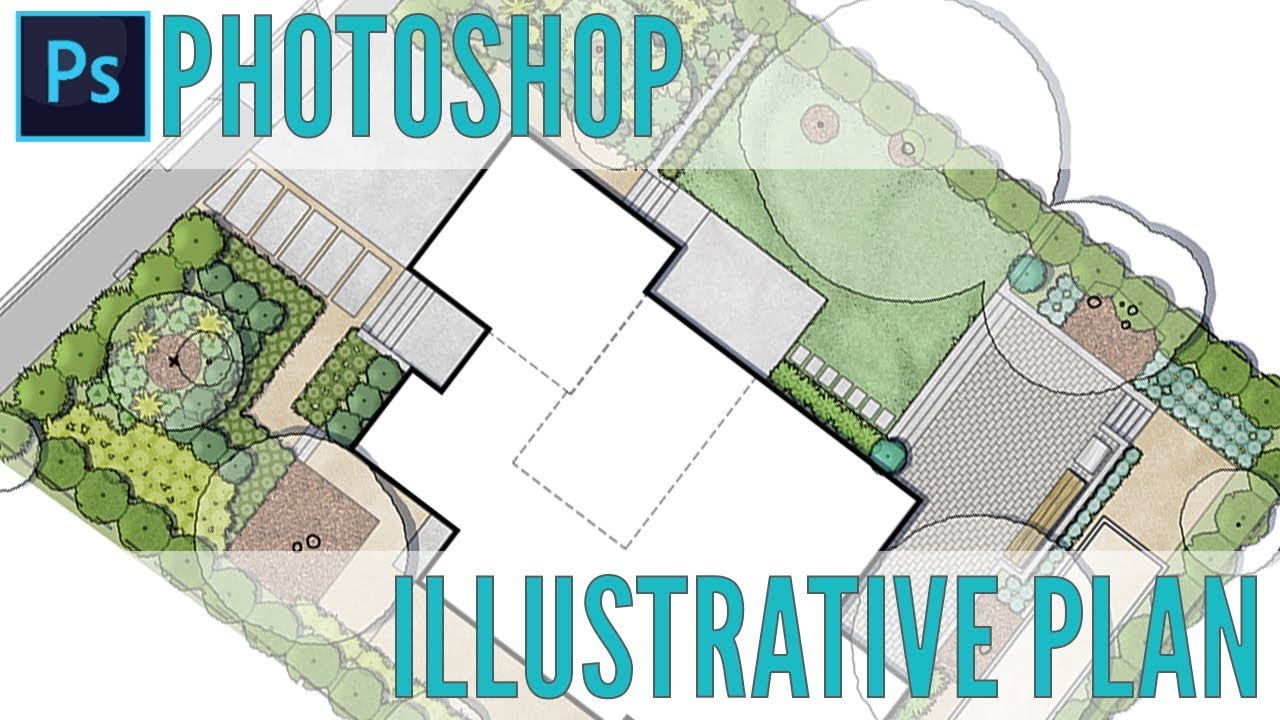 Landscape Illustrative Photoshop Plan