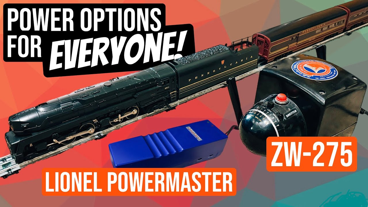 Lionel ZW-275 или PowerMaster? Как управлять поездами вручную, как новыми, так и старыми!