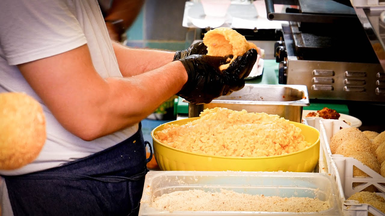 How Sicilian Arancini Rice Balls are Made｜Traditional Italian Food