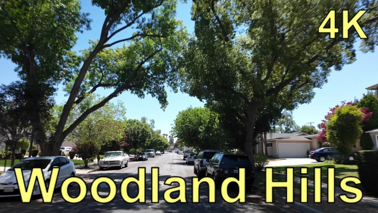 Relaxing Drive in Woodland Hills, Los Angeles ASMR 4K