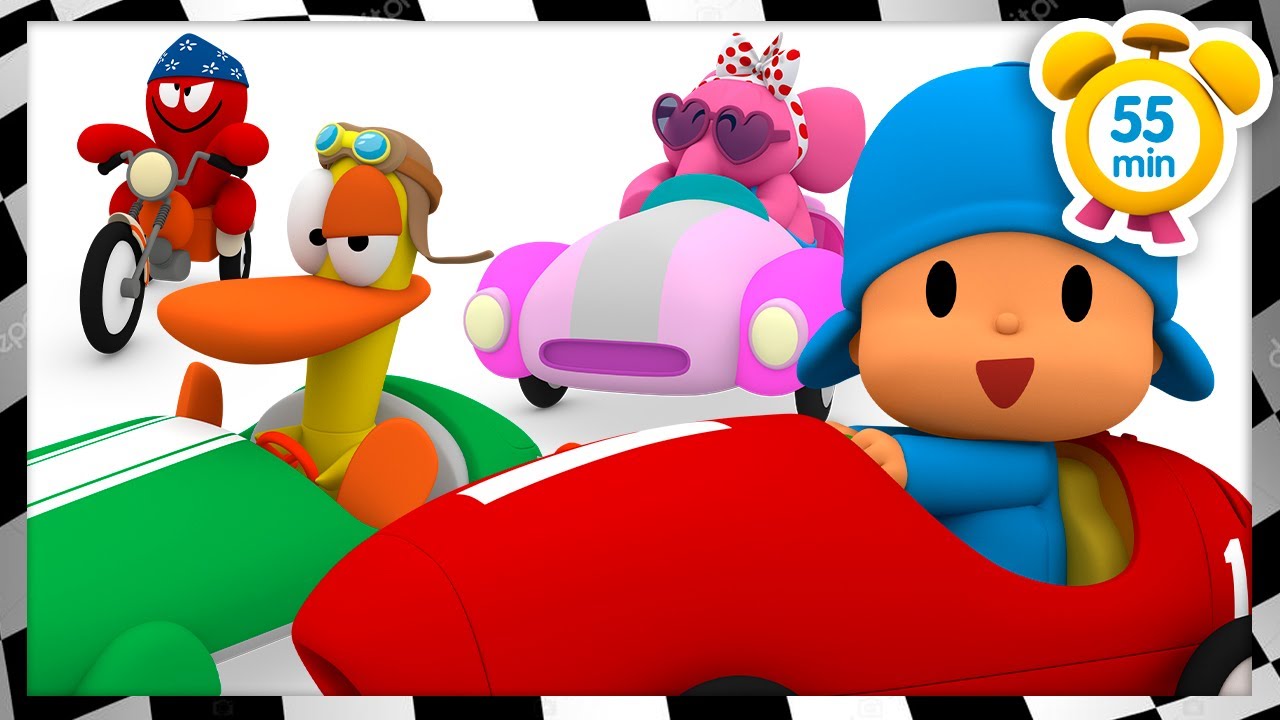 POCOYO MAGYARUL –️ 🏎A LEGGYORSABB AUTÓ🏎 | [55 perc] Teljes Epizódok | Rajzfilm gyerekeknek