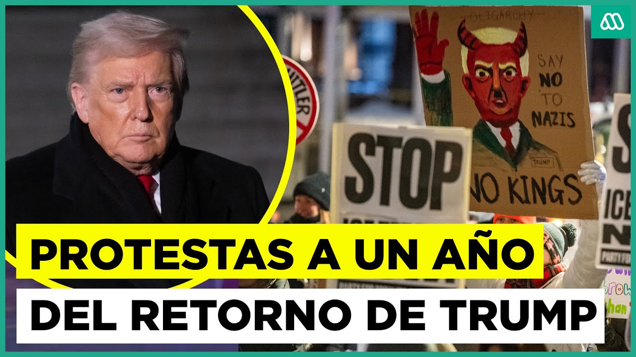 Protestas a un año del retorno de Trump a la presidencia