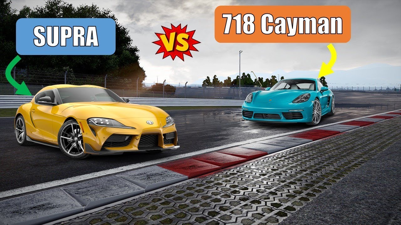 Toyota Supra 2020 против Porsche 718 Cayman | Подробное сравнение прошлого и настоящего | Разгон ...