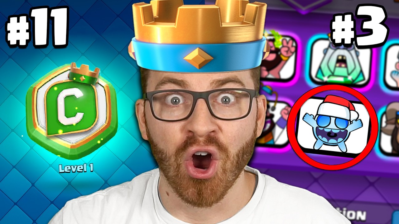 My 25 Rarest Items in Clash Royale! (9 year old account)