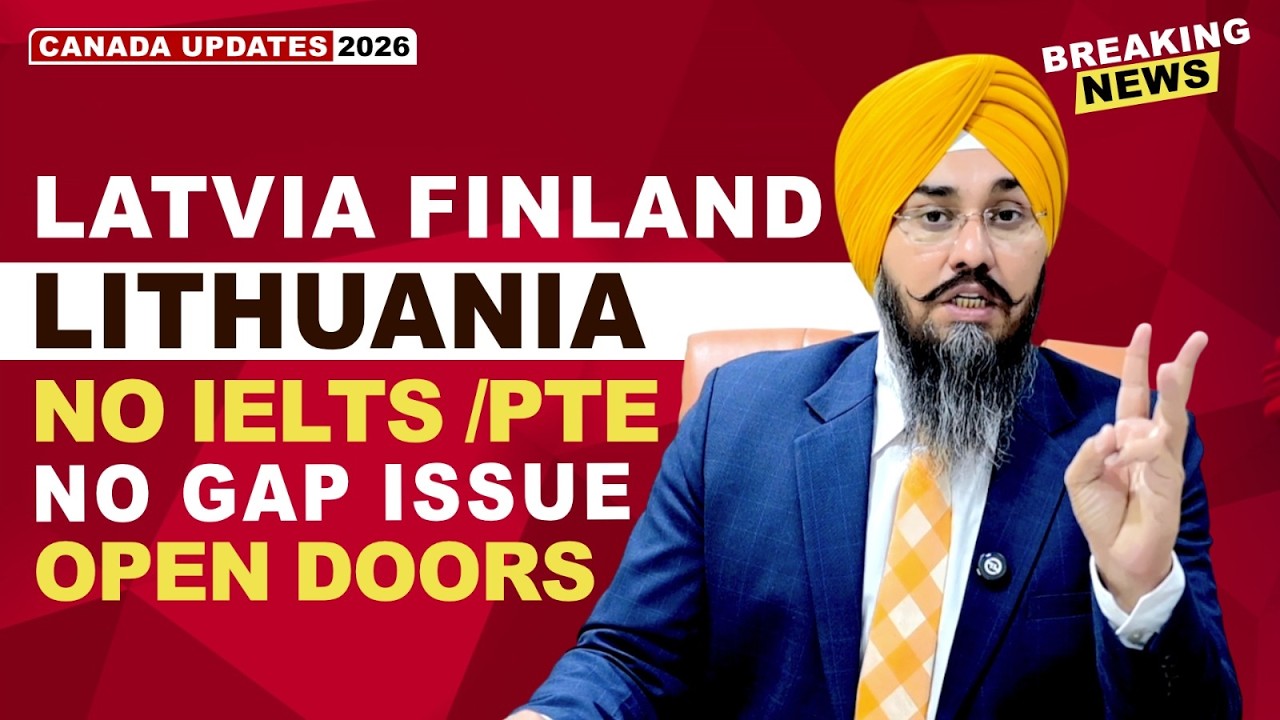 LATVIA FINLAND LITHUANIA NO IELTS / PTE NO GAP ISSUE OPEN DOORS | STUDY VISA UPDATES 2026 | UK EU