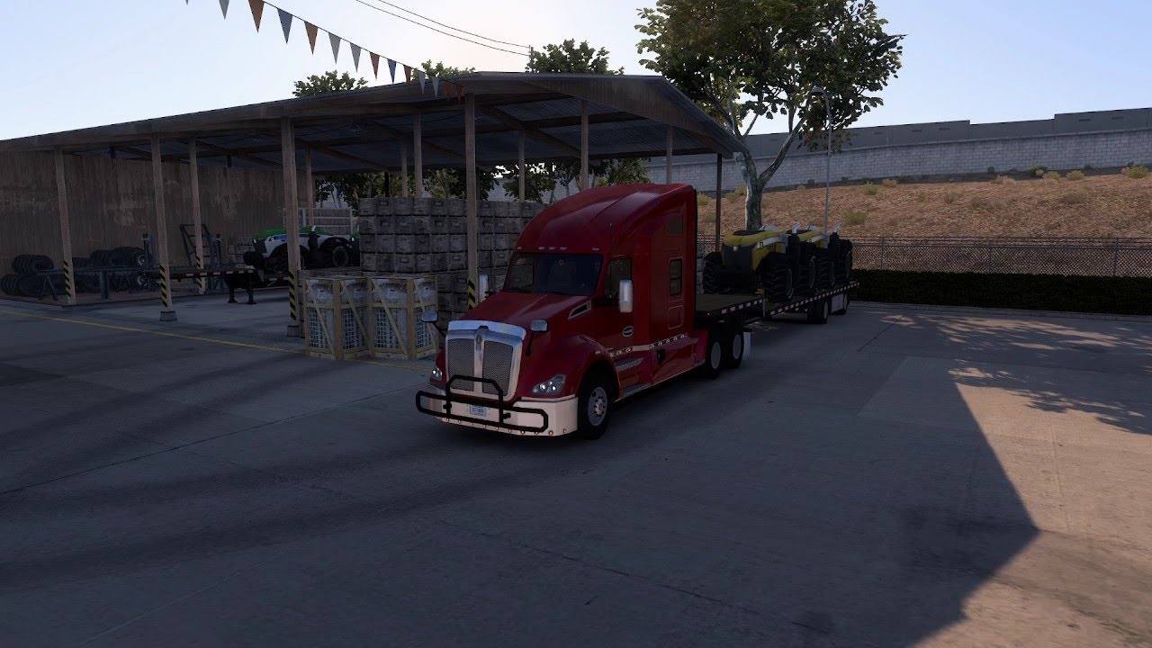 American Truck Simulator TruckersMP Autonomous Tractor To Winnemucca