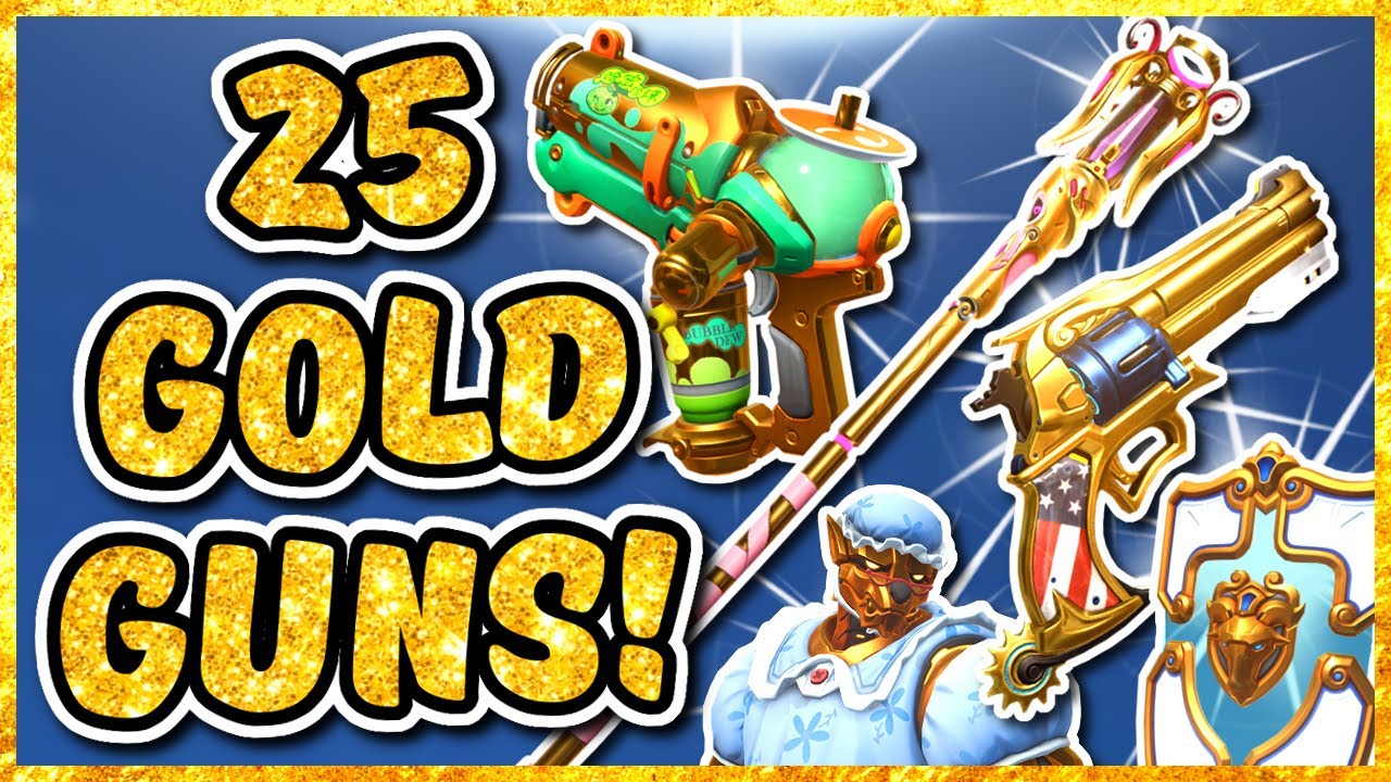 OVERWATCH GOLD GUN COLLECTION (25 Gold Guns!)