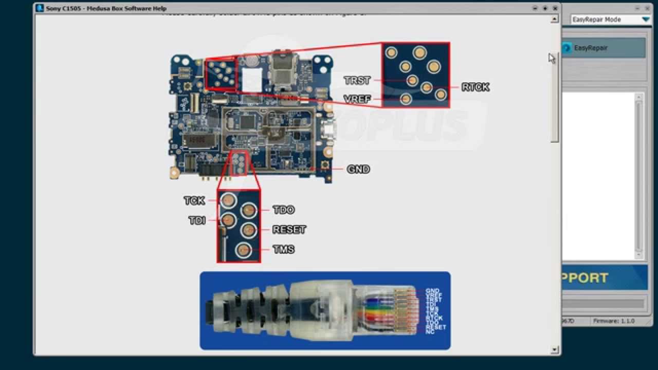 Sony C1505 Repair with Medusa Box (phone unlocked and has IMEI)