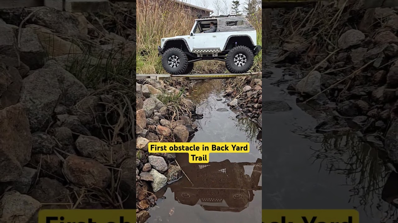 Axial Racing  Dingo #oldschool  First backyard obstacle #backyard #axialracing #og #adventurerig