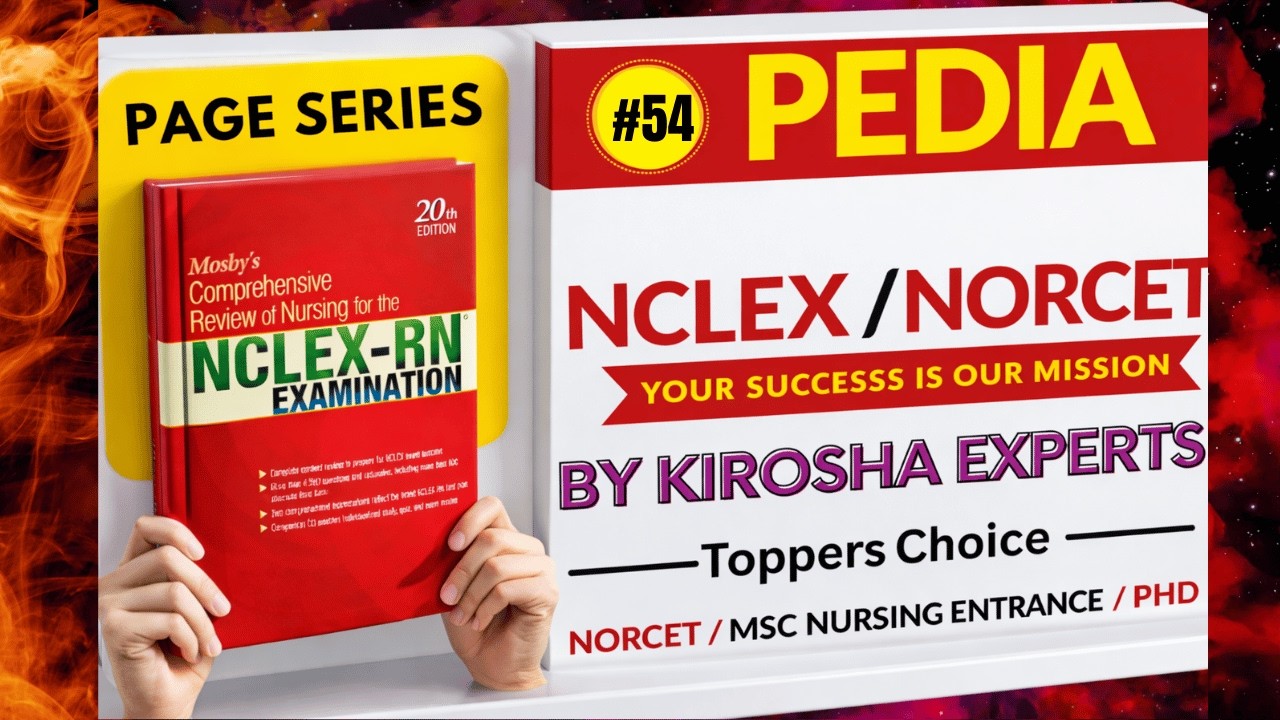 MOSBY Complete Solution | PACE SERIES 54🔥 | Nursing Competitive Exams की Full तैयारी | LIVE 10 PM