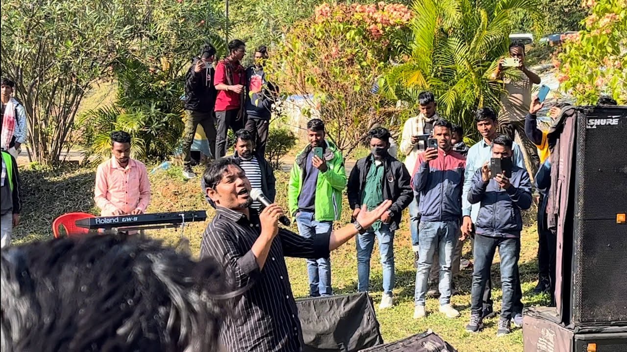RATHIN KISKU Santhali Song Performance ADIWASI JITKAR in Masanjore Resort | Santhali S| Shiinu Murmu