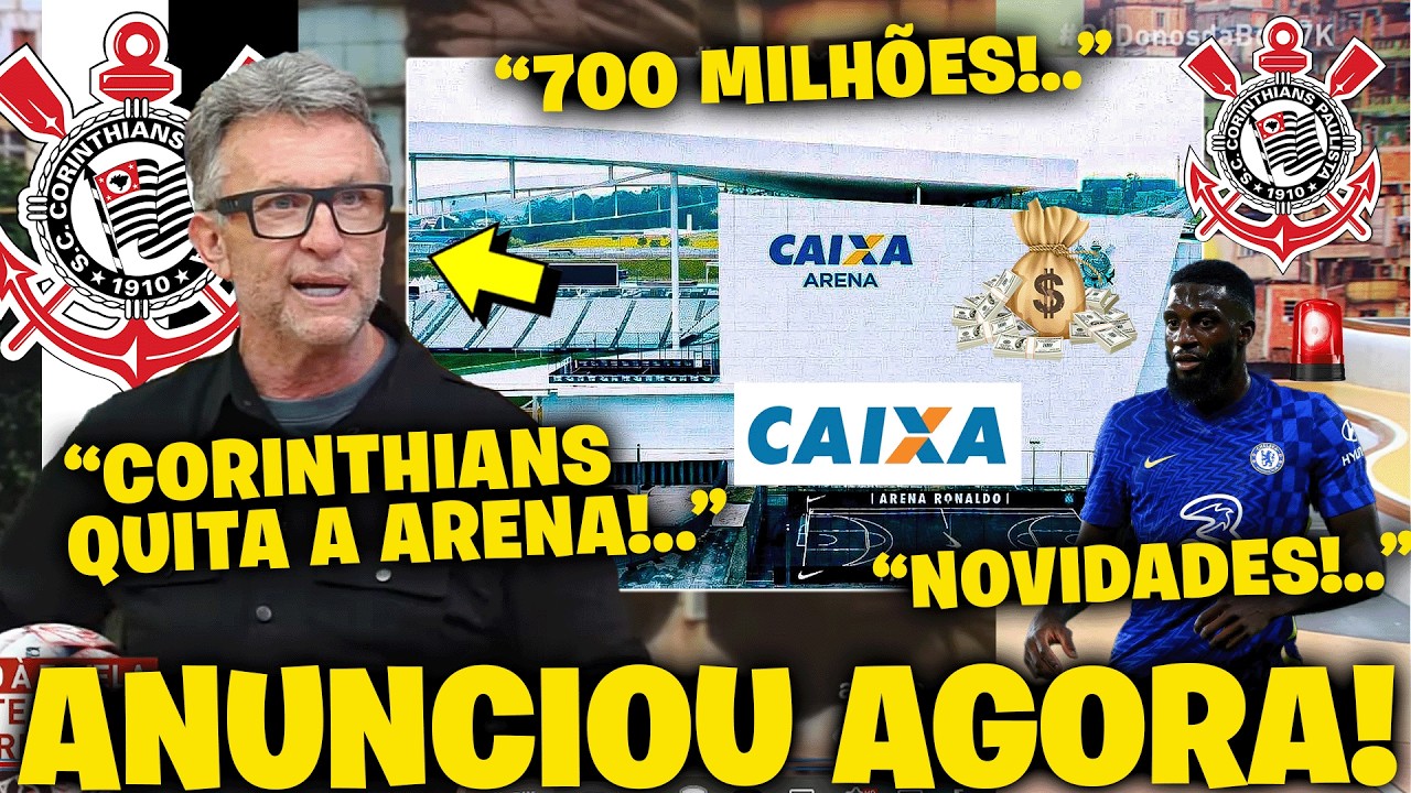 💣BOMBA! CRAQUE NETO VAZA ÓTIMA NOTÍCIA E CAIXA PODE ASSUMIR NAMING RIGHTS DA ARENA DO CORINTHIANS