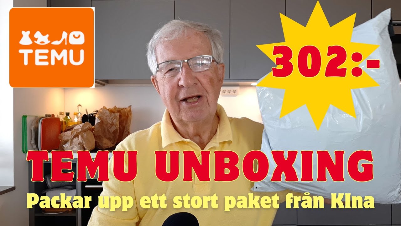 2024-07-12 TEMU HAUL - Packar upp ett stort paket från Temu