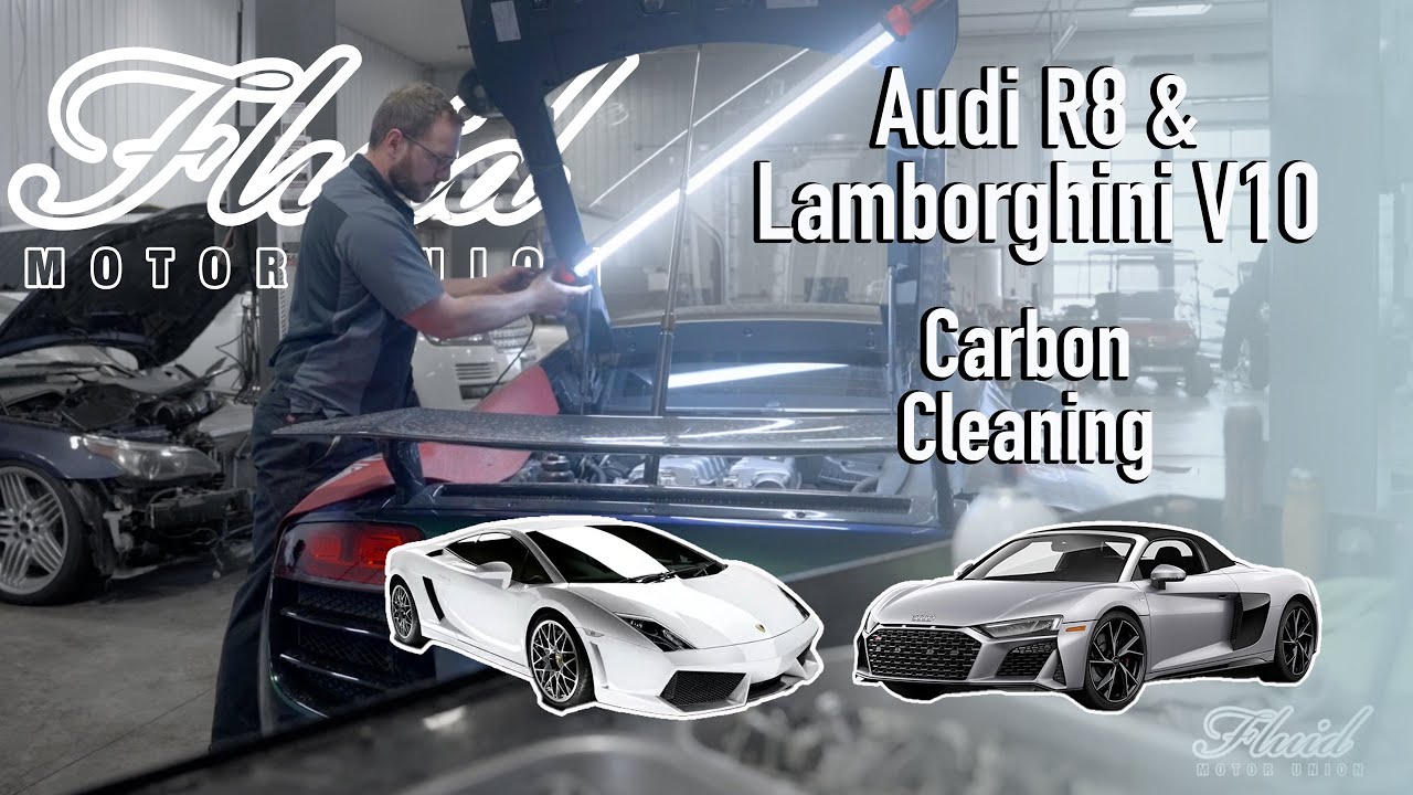 Audi R8 & Lamborghini V10 Engine Carbon Cleaning