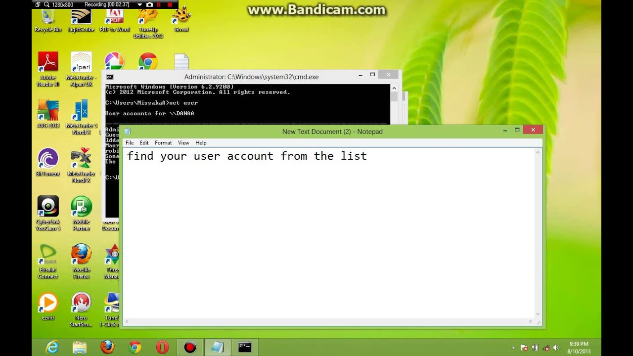how to remove administrator password in windows 8