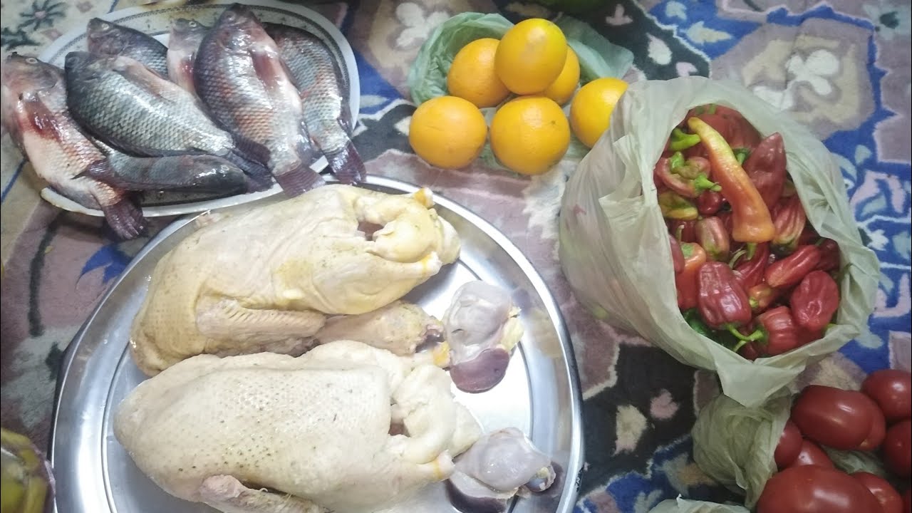 مشتريات الاسبوع من خضار وفواكه واسماك من قلب السوق بالأسعار