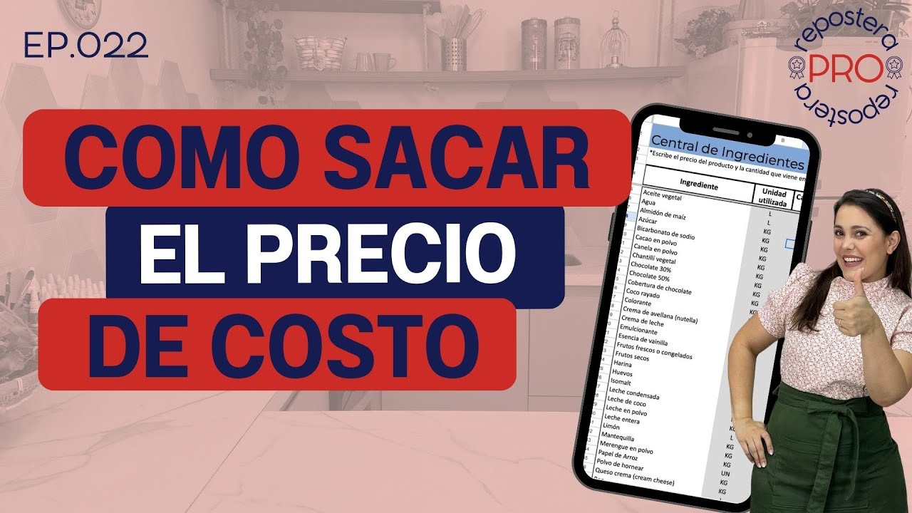 Cómo sacar el costo de mis recetas | Repostera Pro