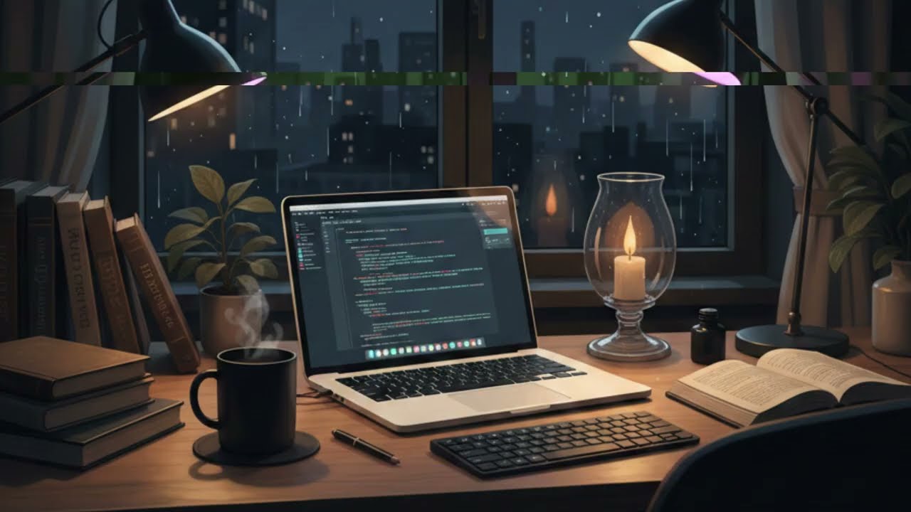 【Ambient Sound】深夜のデスクワークに。集中力を高める静かな電子アンビエント サウンド Midnight Typing & Deep Focus BGM vol.1