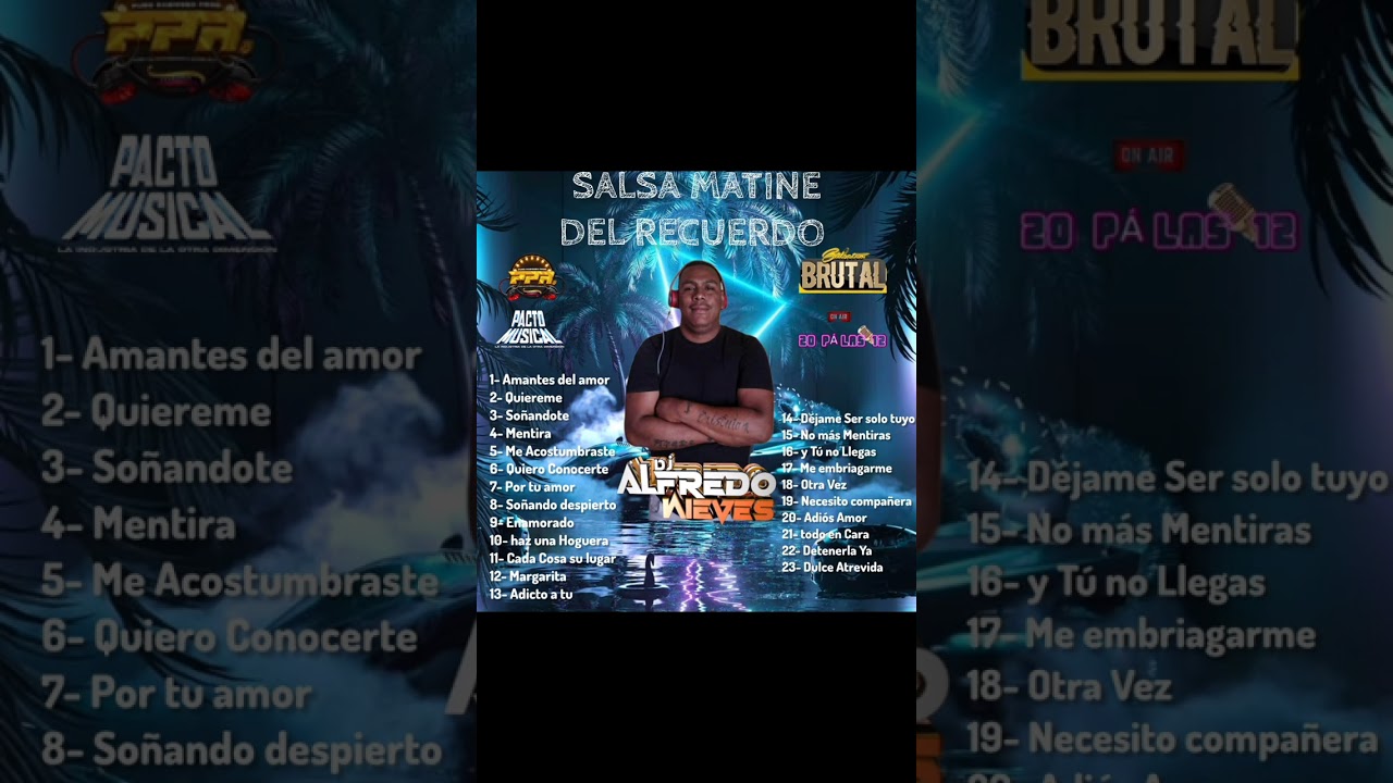 Salsa MATINE DJ Alfredo Nieves Recordando esa Linda &Eacute;poca Seguimos En Salsa 🔊🎧🔊🎧