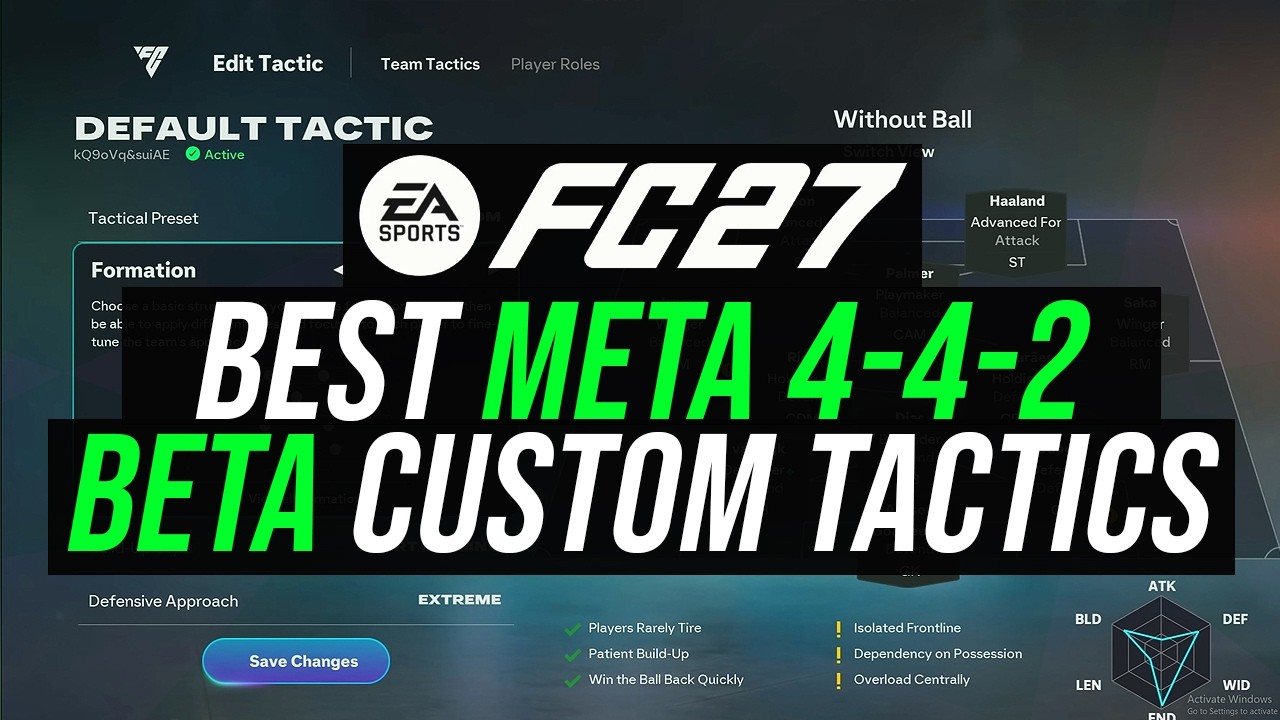 FC 27 &mdash; ЛУЧШИЕ мета-тактики 4-4-2 для БЕТЫ