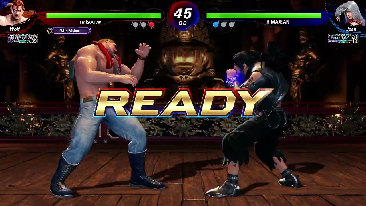 【VF5 REVO】Tigerclaw Lv39 Wolf natsoutw VS Lionheart Lv40 Jean HIMAJEAN