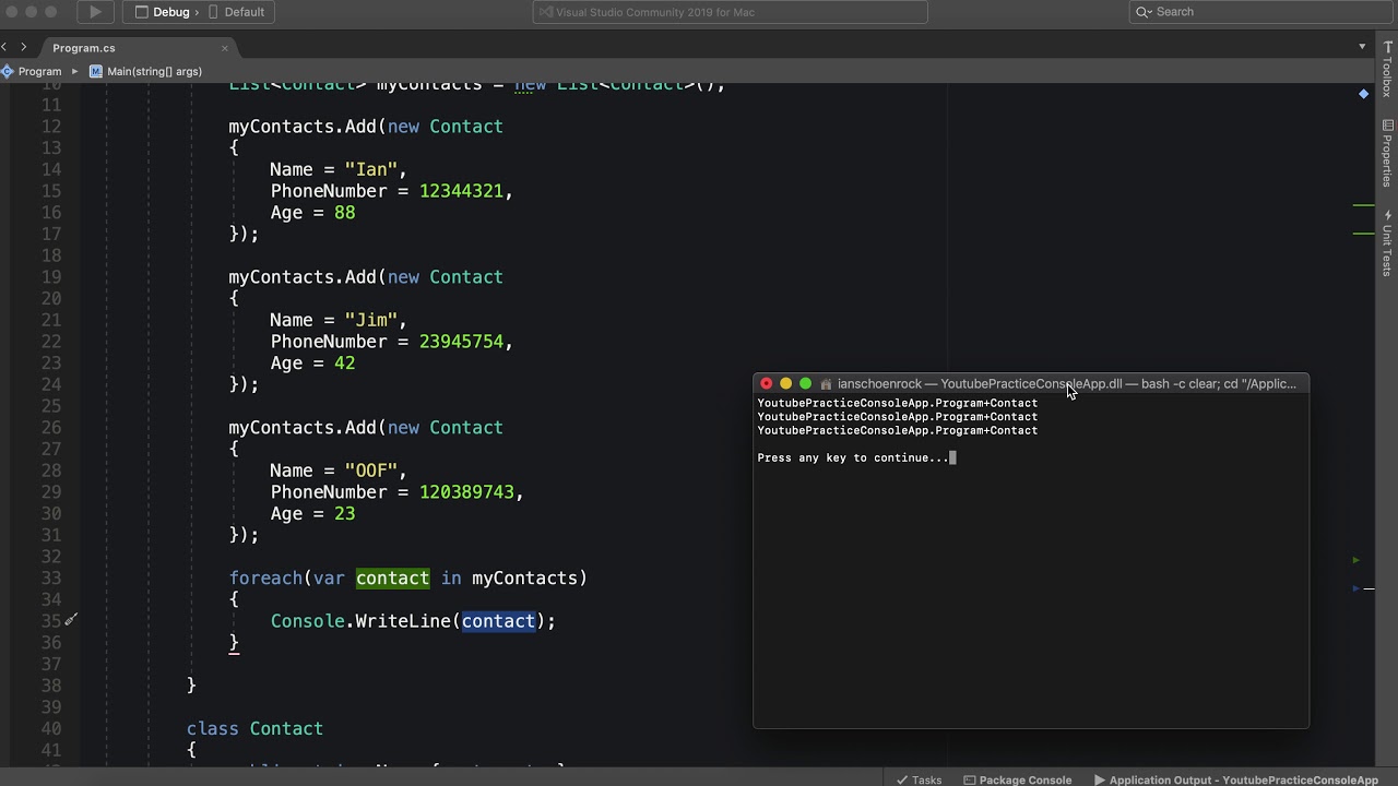 C# Tutorial: Lists of Objects