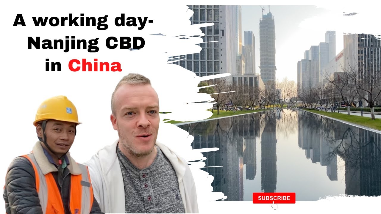 Nanjing Central Business District China - A working day in a Metropolis