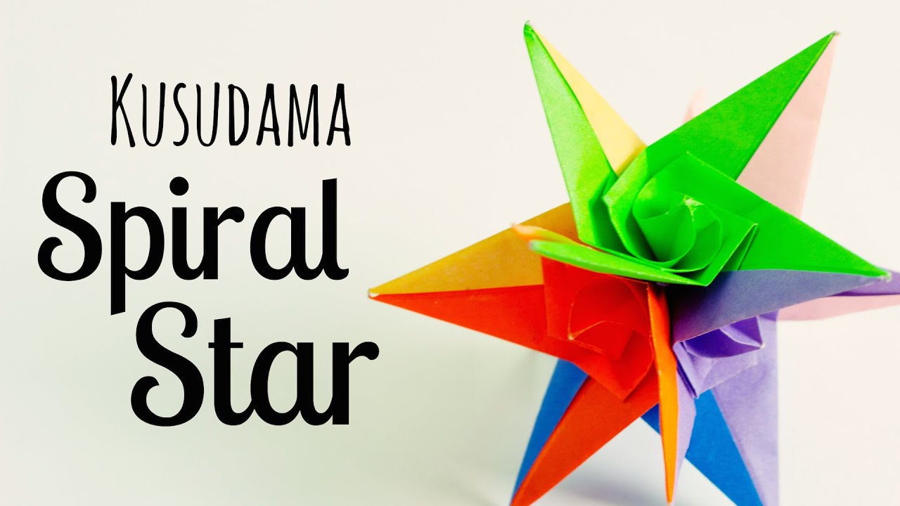 origami Spiral star instructions (Grzegorz Bubniak)