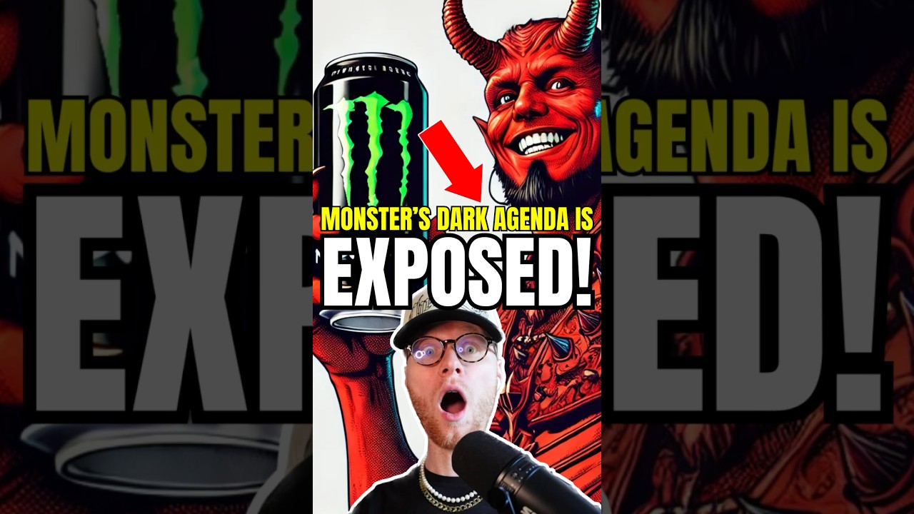 Monster Energy Drink&rsquo;s DARK Agenda EXPOSED😱🤯‼️ #christian #monster #devil #shorts