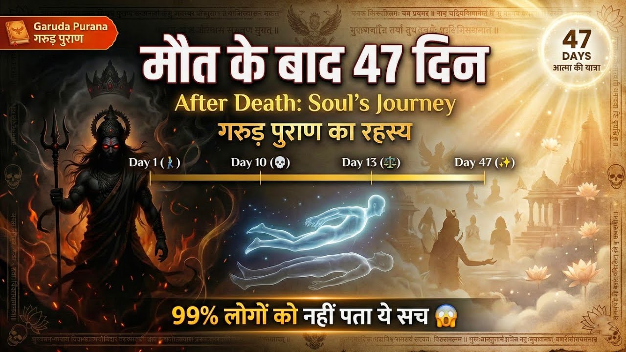 मौत के बाद 47 दिन क्या होता है? | गरुड़ पुराण का भयानक सच | 99% लोग नहीं जानते 😱