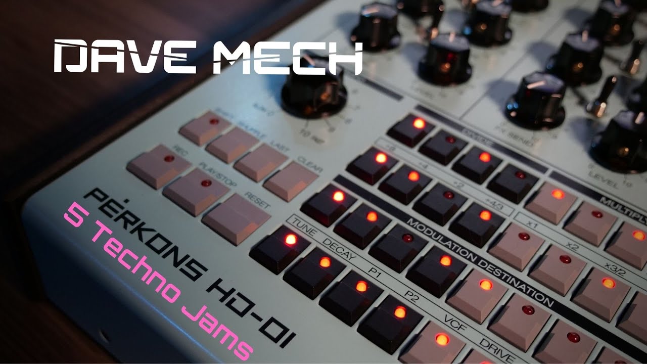 Five 100% Erica Synths PERKONS Techno jams