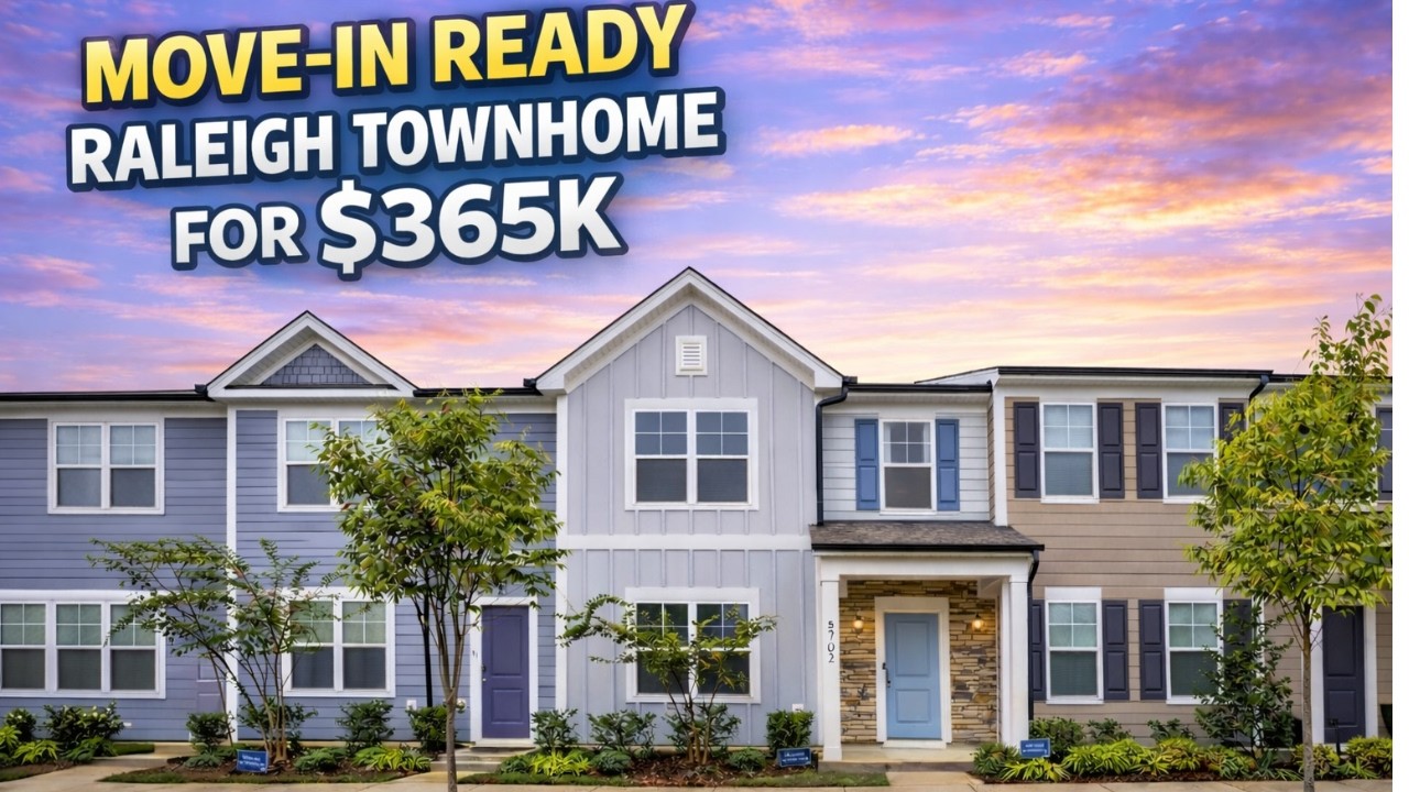 MOVE-IN READY RALEIGH TOWNHOME FOR $365K