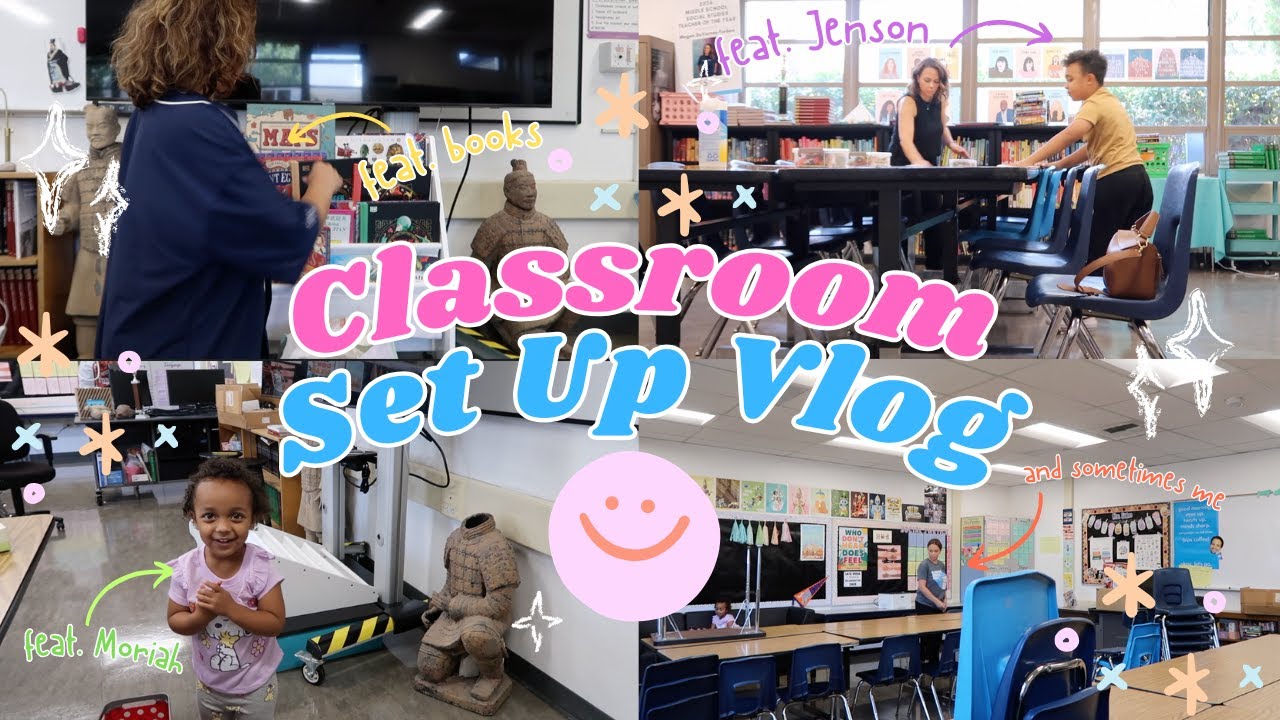 SET UP MY MIDDLE SCHOOL CLASSROOM WITH ME! YEAR 14