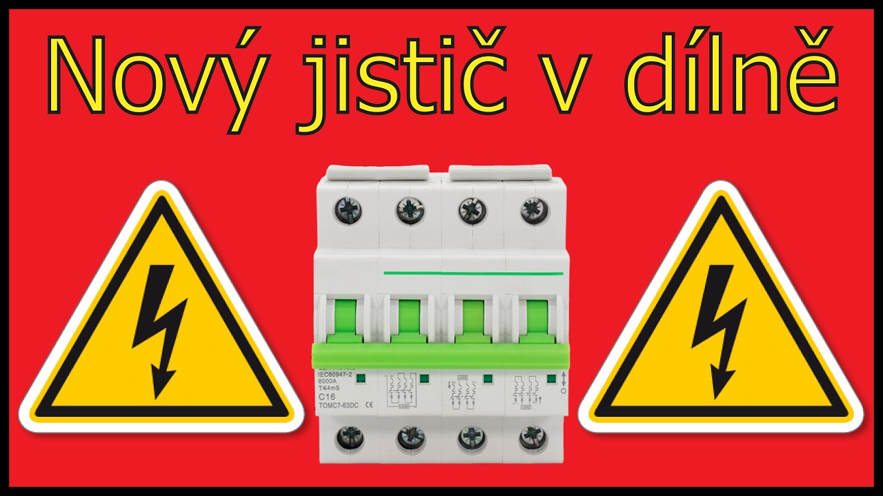 Výměna hlavního jističe v dílně