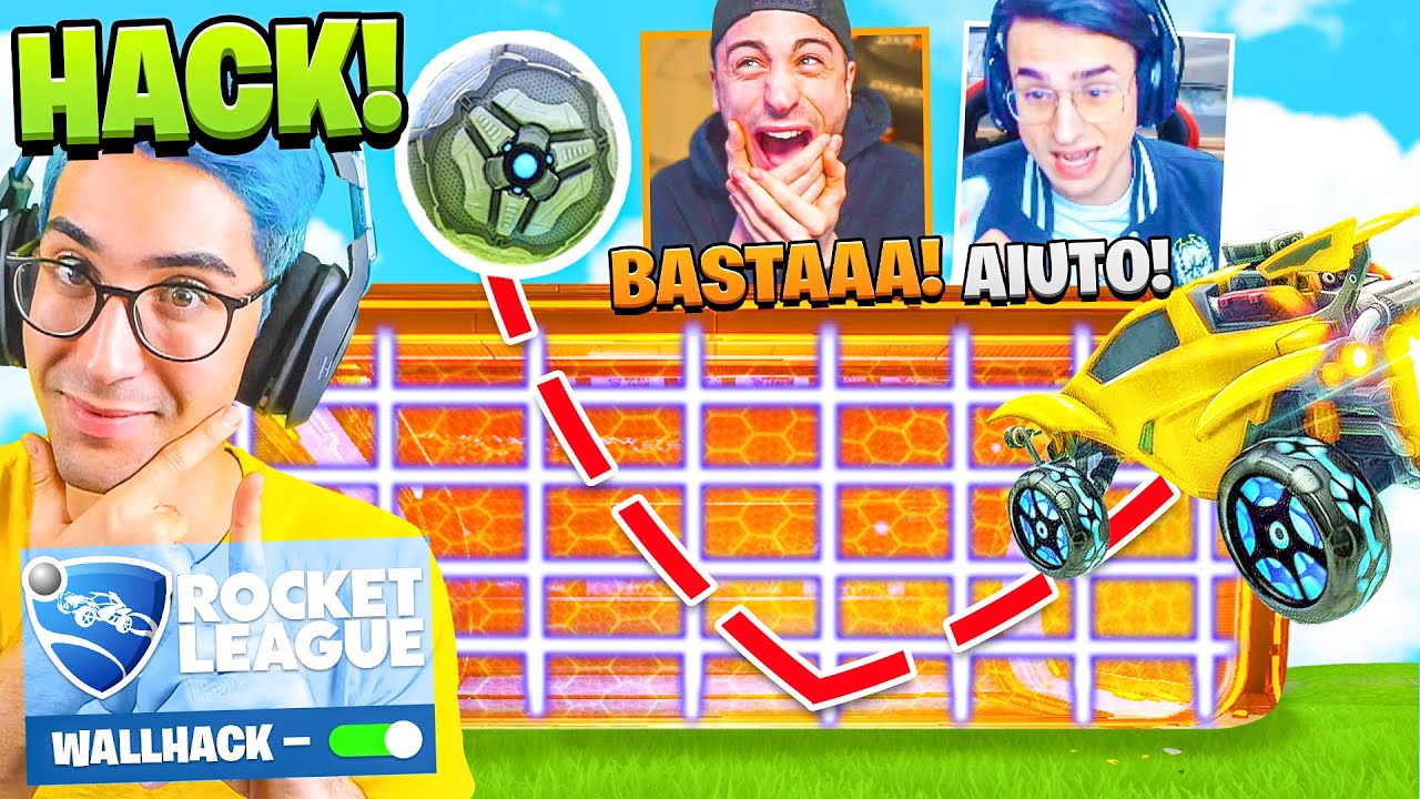 TROLLO gli ONES con LE HACK della PORTA IMPENETRABILE su ROCKET LEAGUE (CHEAT BEANNABILE)