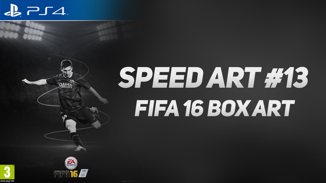 Speed Art #13: FIFA 16 Box Art | BazDZN