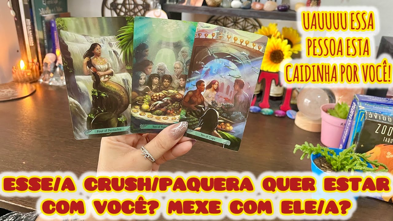😏 ESSE/A CRUSH/PAQUERA QUER ESTAR COM VOCÊS ? MEXE COM ELE/A? Tarot gratis / leitura de tarot amor
