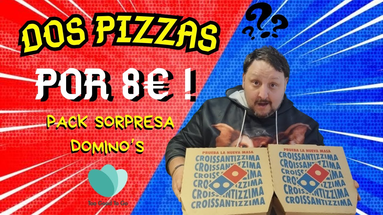 DOS PIZZAS POR 8€ pack sorpresa de TOO GOOD TO GO