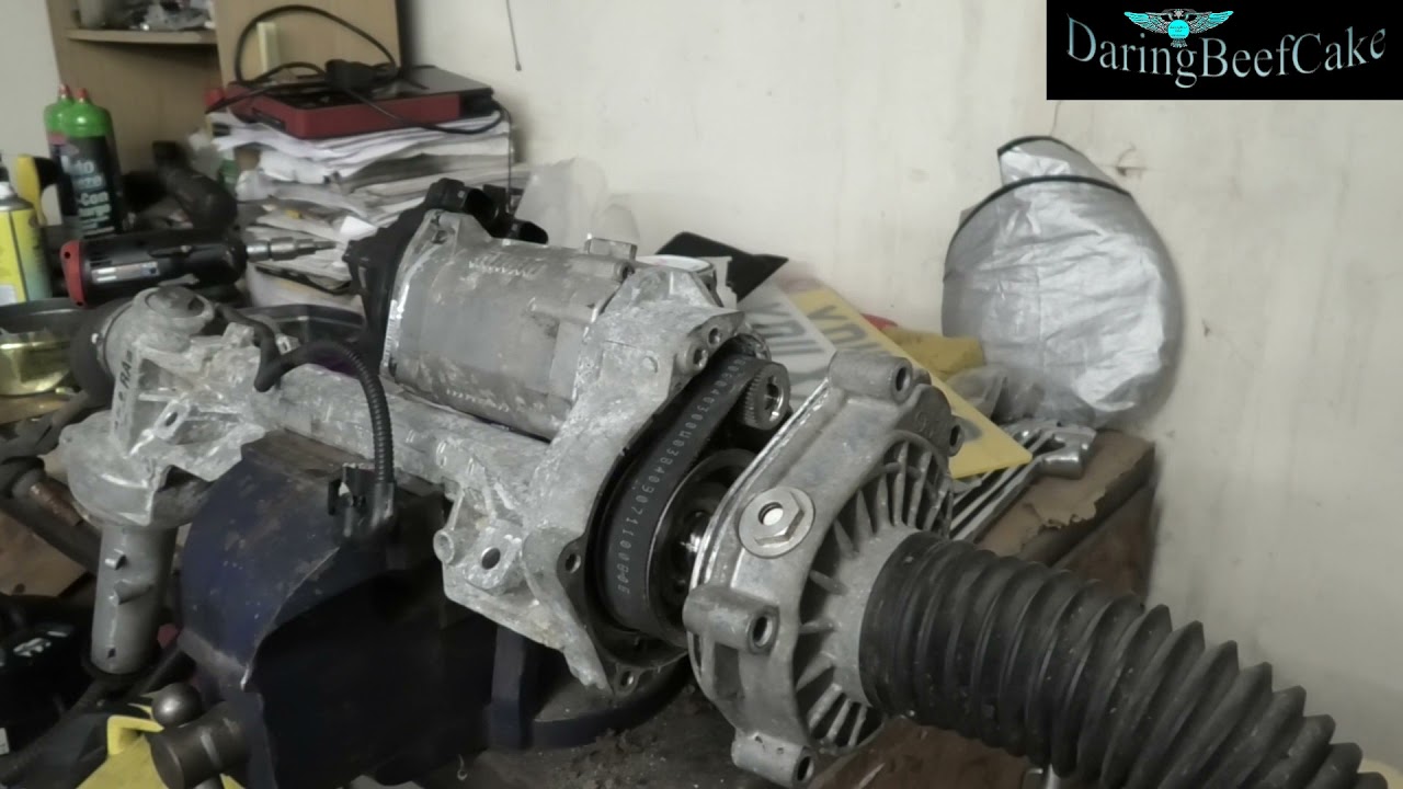 BMW e90 e91 EPS faulty electric motor for power steering overview how to remove motor