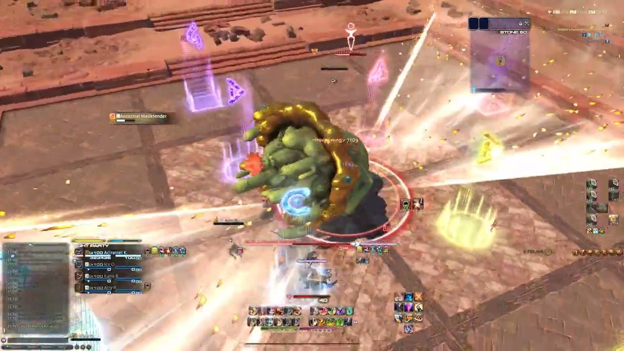 FFXIV - Pilgrim's Traverse Floor 60 Boss Ancestral Maliktender | War PoV