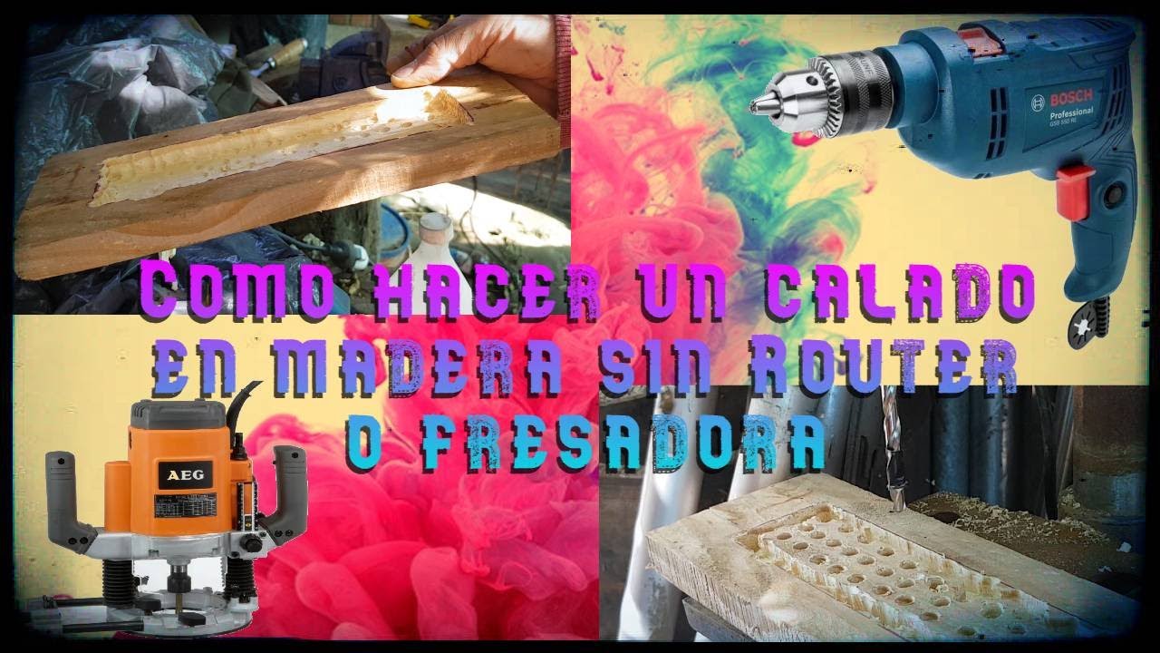✔️💯🔨📐📏¡Tutorial de como hacer un calado en madera sin fresadora!📏📐🔨💯✔️