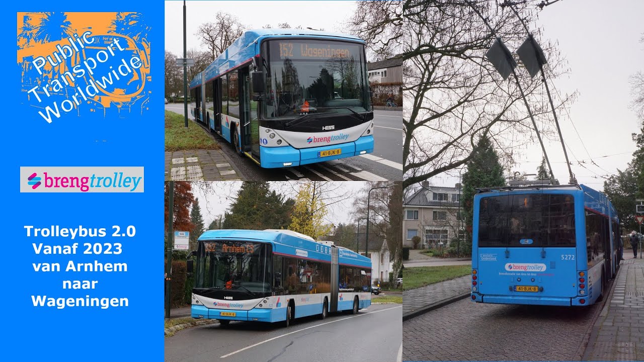 Breng Trolleybus 2.0 - vanaf 2023 van Arnhem naar Wageningen
