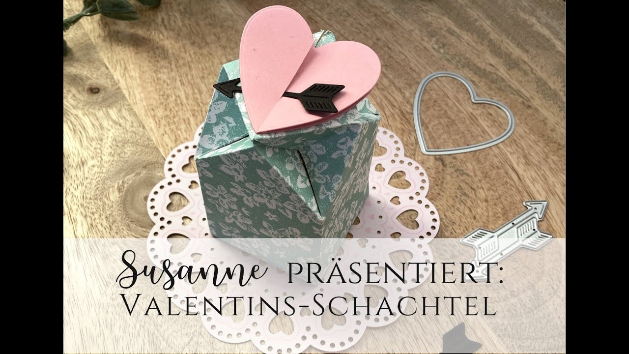 Simple Schachtel für Valentinstag oder Hochzeit mit pfiffigem Verschluss, aus Stampin’ Up! Produkten