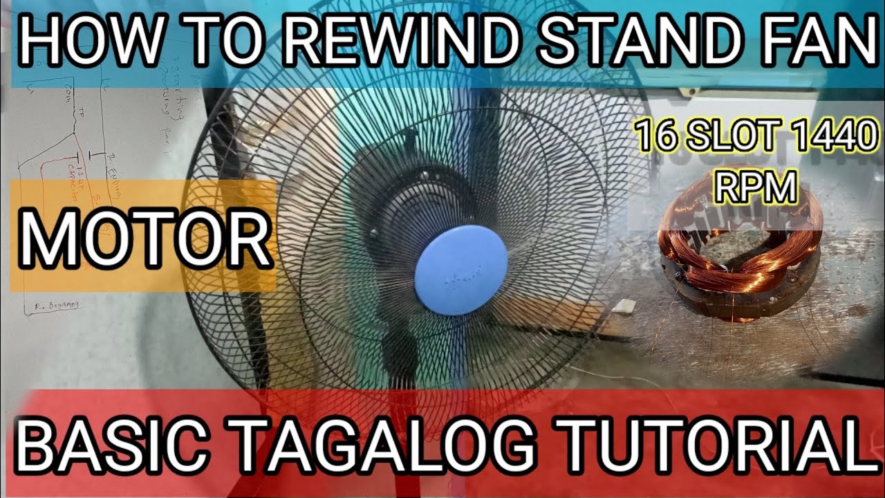 HOW TO REWIND STAND FAN MOTOR (75MMX16MM)#tablefanmotor#wallfanrewind