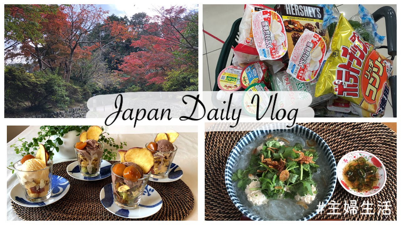 Weekly Grocery Shopping, Fall Leaves at Kamakura, Mini Parfait & Vermicelli Lunch | Japan Vlog