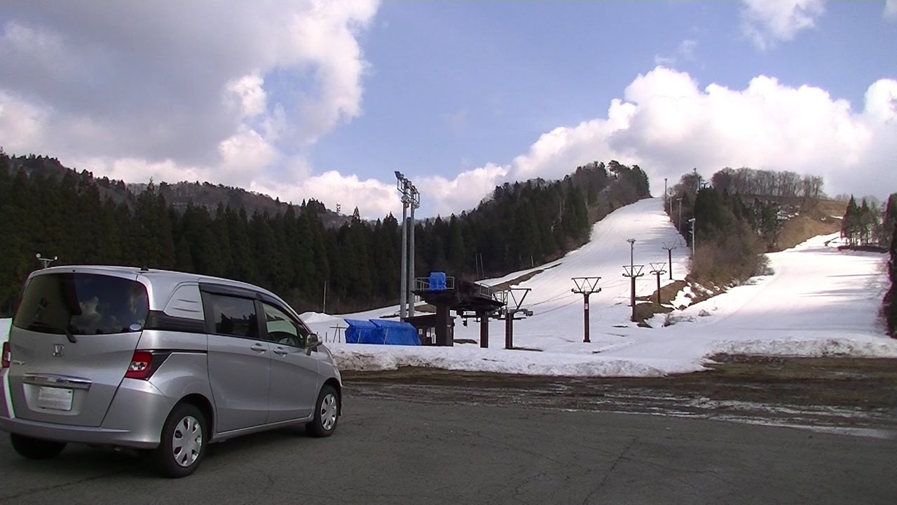 ４月の車旅 2017　①　協和スキー場と協和ダム　秋田県大仙市