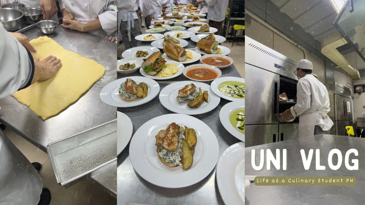 UNI VLOG 🥖Culinary life, night out, café study